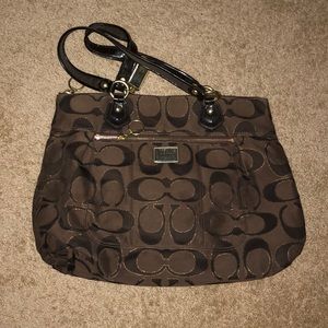 Authentic Coach Dark Brown Purse, Used